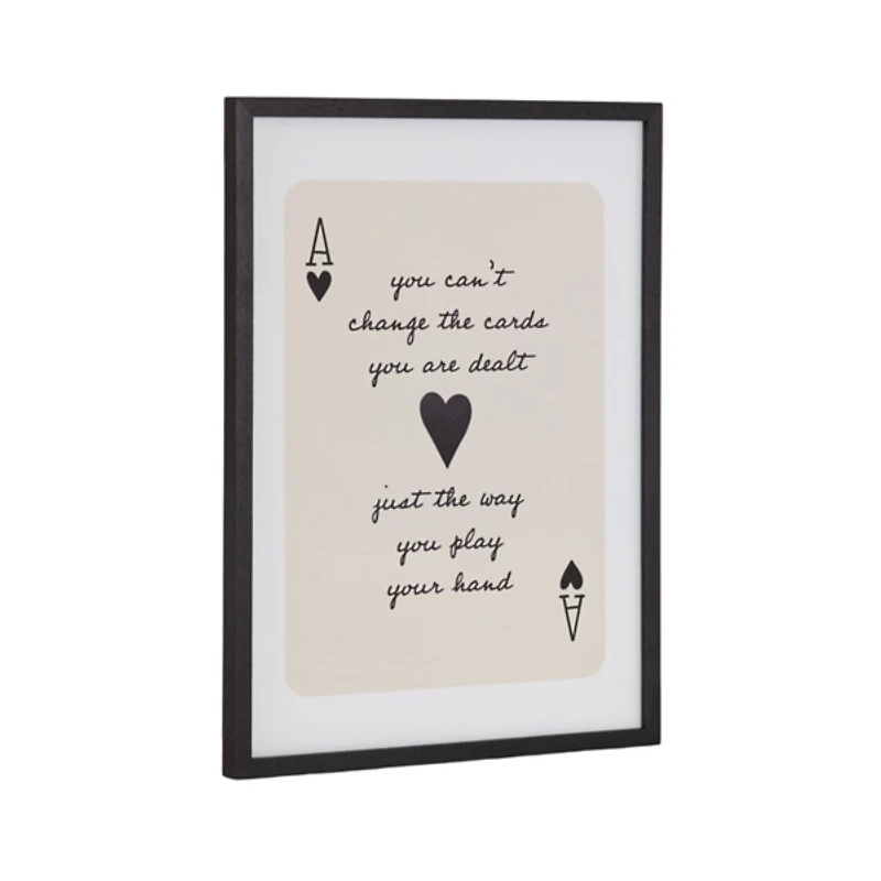 Ace of Hearts Framed Art Print, 12x16