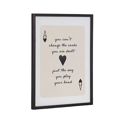 Ace of Hearts Framed Art Print, 12x16