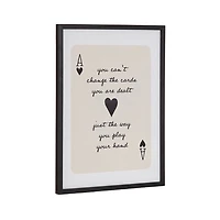Ace of Hearts Framed Art Print, 12x16