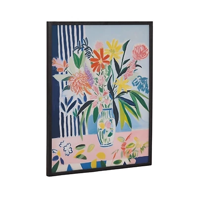 Maximalist Flower Vase Framed Art Print, 16x20
