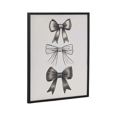 Black Bows Framed Art Print, 16x20
