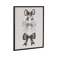 Black Bows Framed Art Print, 16x20