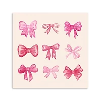 Pink Bows Canvas Art Print