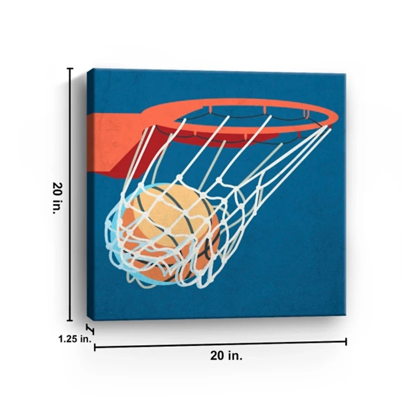 Blue Perfect Shot Kids Canvas Art Print