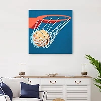 Blue Perfect Shot Kids Canvas Art Print, 30x30