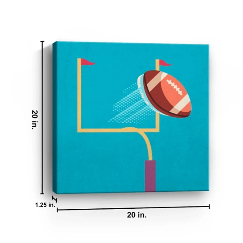 Blue Goal Getters Kids Canvas Art Print, 20x20