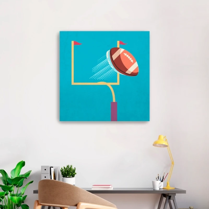 Blue Goal Getters Kids Canvas Art Print, 30x30