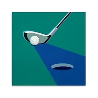 Green Swing Golf Kids Canvas Art Print