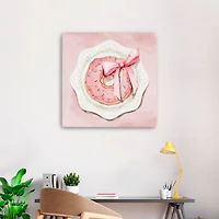 Donut Wrapped With a Bow Canvas Art Print, 30x30