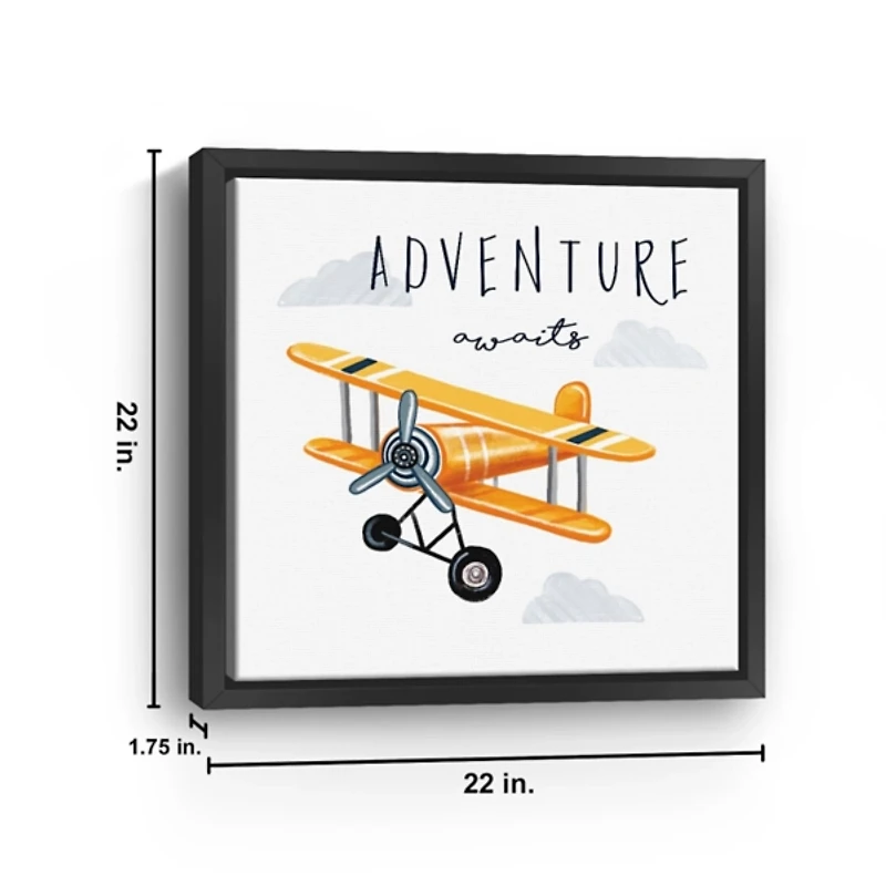 Adventure Awaits Framed Canvas Art Print