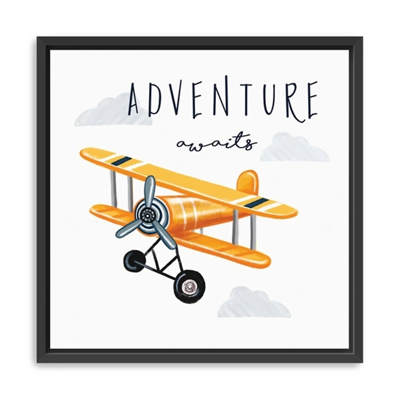 Adventure Awaits Framed Canvas Art Print