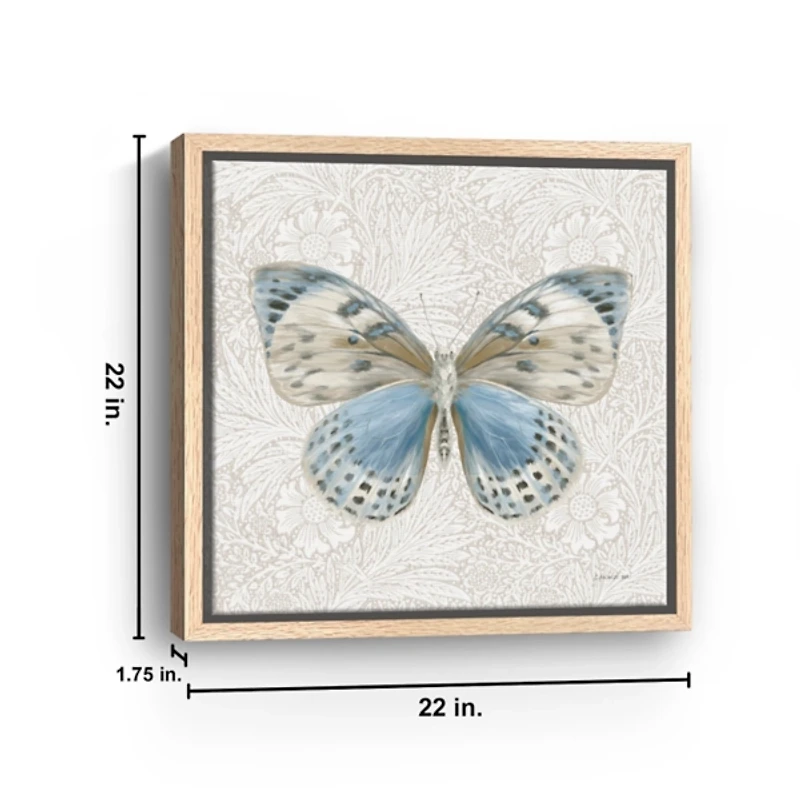 Botanical Butterfly II Framed Canvas Art Print