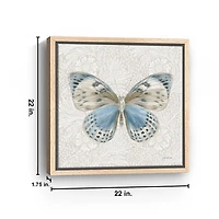 Botanical Butterfly II Framed Canvas Art Print