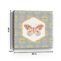 Wings and Things Butterfly Canvas Art Print