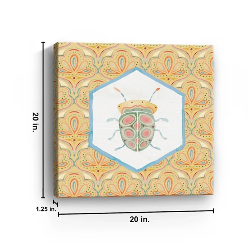 Wings and Things Beetle Canvas Art Print