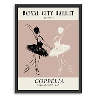 Royal Ballet Poster II Framed Canvas Art Print