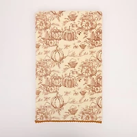 Spice Pumpkin Toile Table Runner
