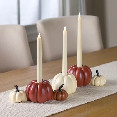 Pumpkin Taper Candle Holder Runner