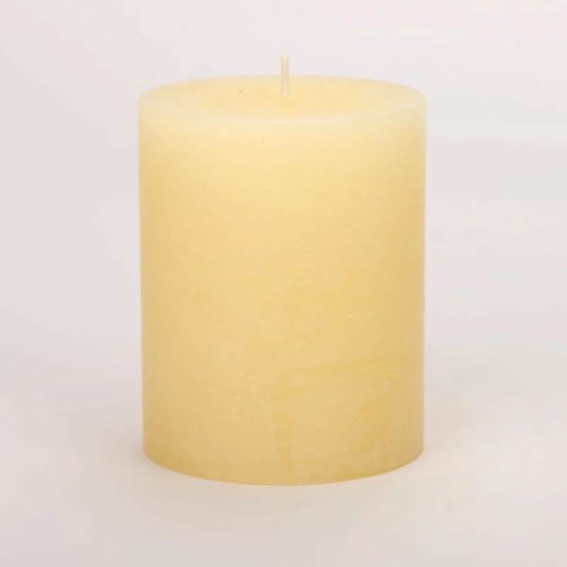 Ivory Unscented Pillar Candle