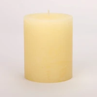 Ivory Unscented Pillar Candle