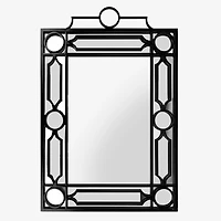 Black Metal Geometric Paned Wall Frame