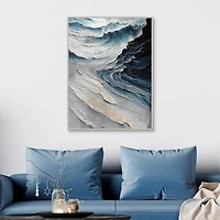 Ocean Palette Framed Canvas Art Print
