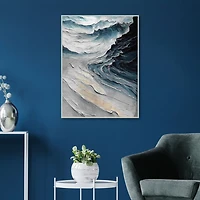 Ocean Palette Framed Canvas Art Print