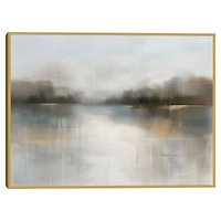 Morning Light Landscape Framed Canvas Art Print