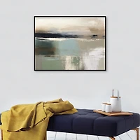 Abstract Earth Tones Framed Canvas Art Print