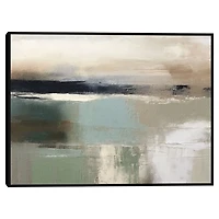 Abstract Earth Tones Framed Canvas Art Print