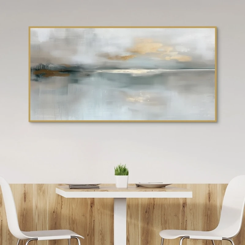 Morning Light Landscape II Framed Canvas Art Print