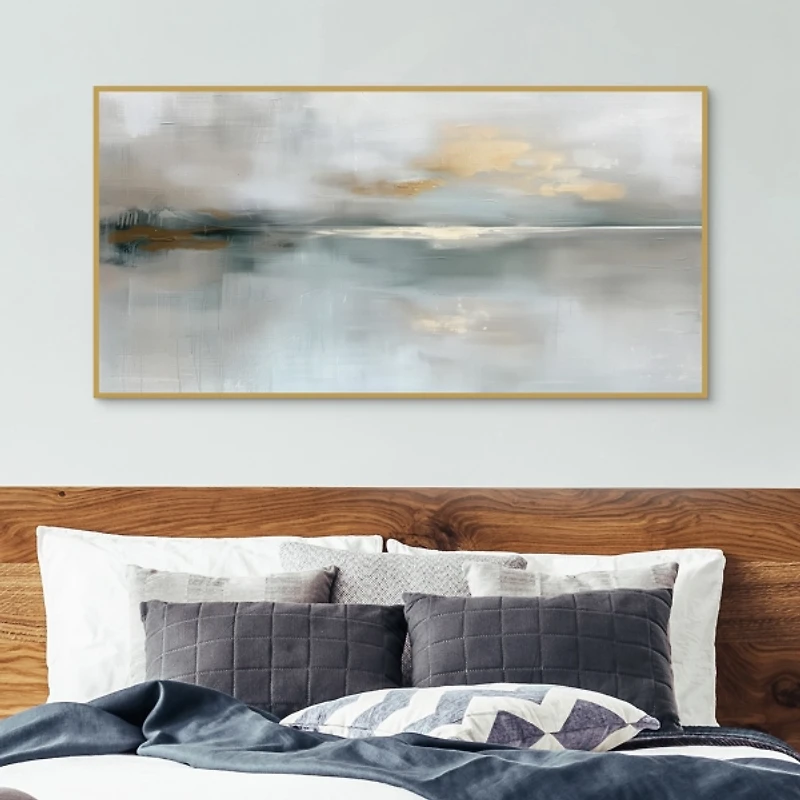 Morning Light Landscape II Framed Canvas Art Print