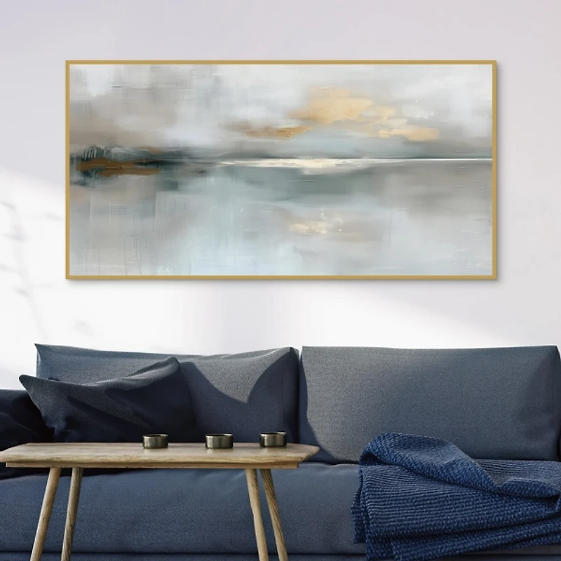 Morning Light Landscape II Framed Canvas Art Print