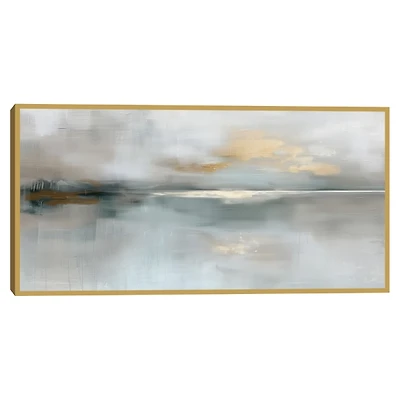 Morning Light Landscape II Framed Canvas Art Print
