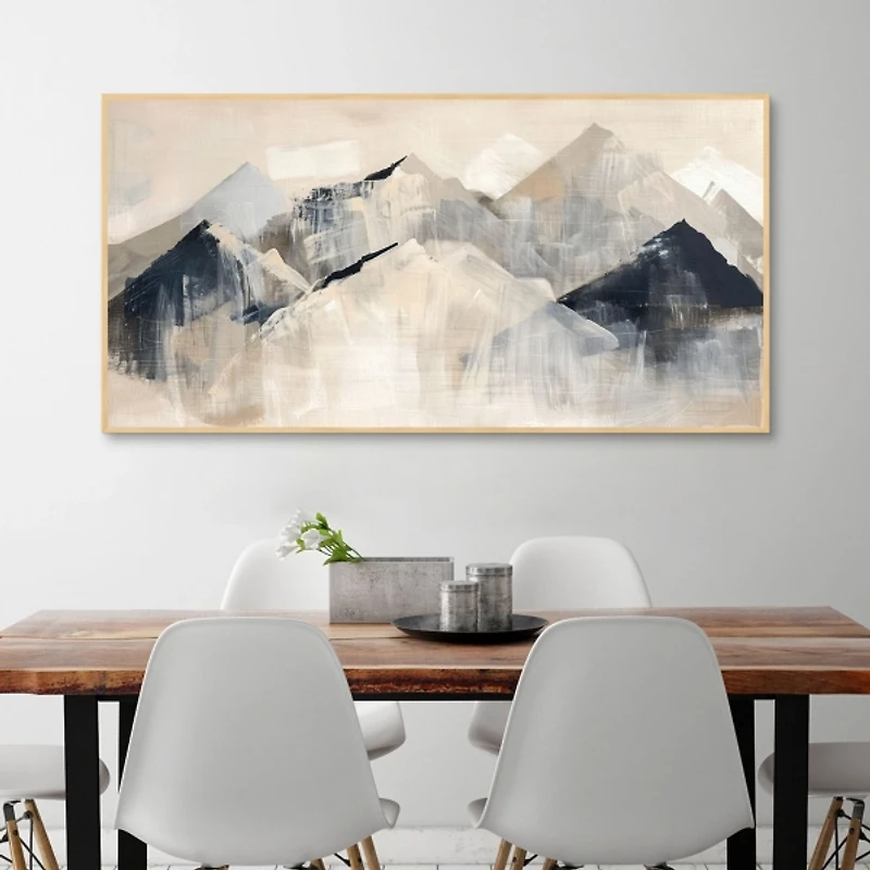 Mountain Tops Framed Canvas Art Print