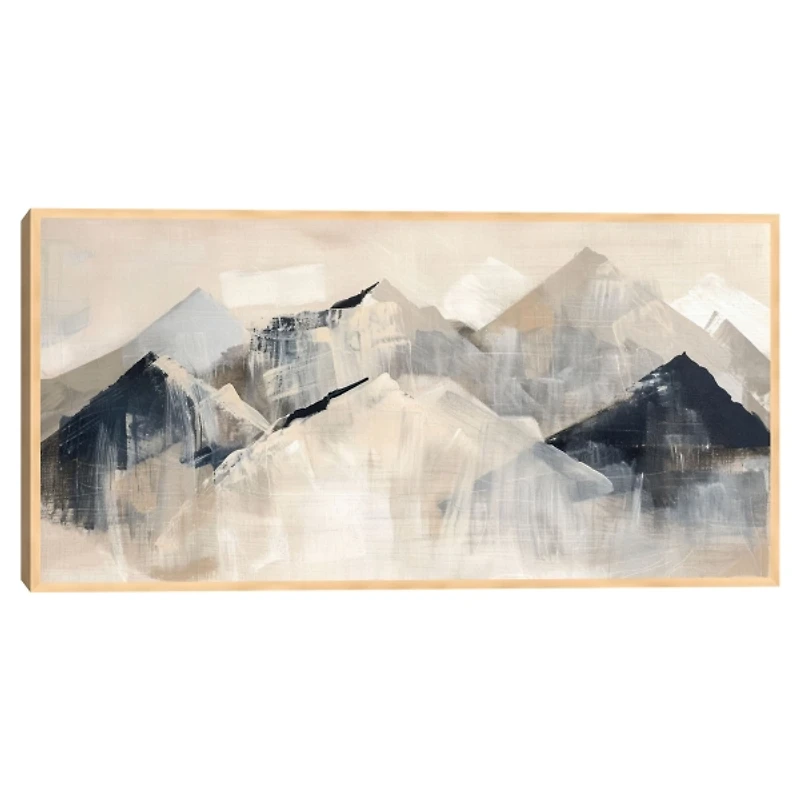 Mountain Tops Framed Canvas Art Print