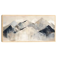 Mountain Tops Framed Canvas Art Print