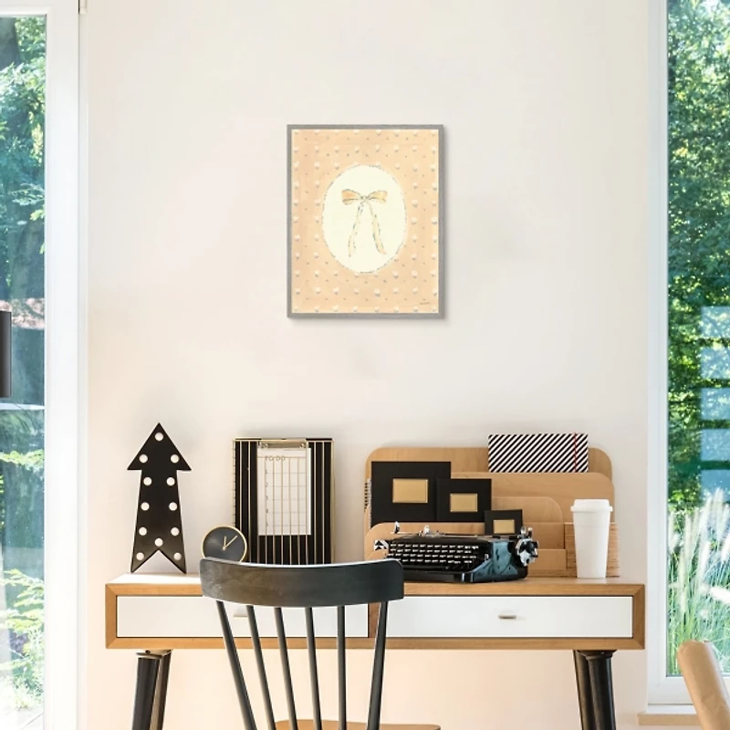 Tied Up With a Bow Framed Canvas Art Print