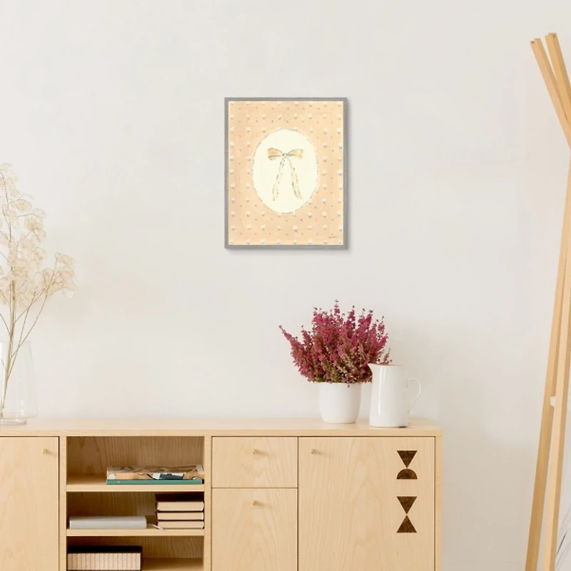 Tied Up With a Bow Framed Canvas Art Print