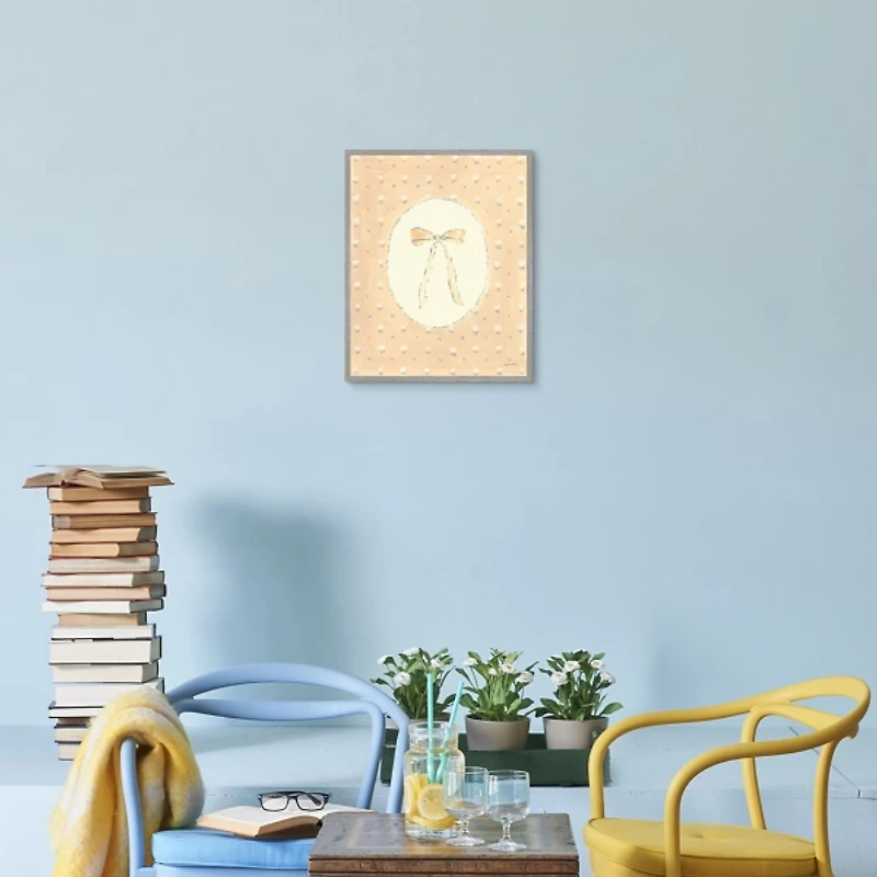 Tied Up With a Bow Framed Canvas Art Print