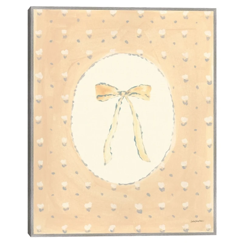 Tied Up With a Bow Framed Canvas Art Print