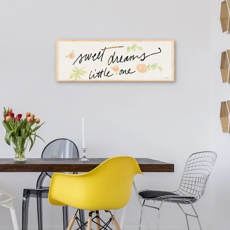 Sweet Dreams Little One Framed Canvas Art Print