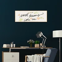 Sweet Dreams Little One Framed Canvas Art Print