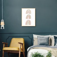 Boho Rainbows Kids Framed Canvas Art Print