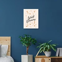 Sweet Dreams Kids Framed Canvas Art Print