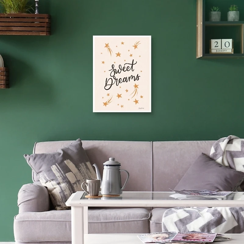 Sweet Dreams Kids Framed Canvas Art Print