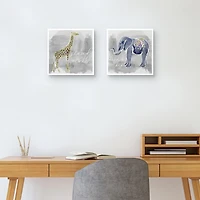 Dream Tall Kids Framed Canvas Art Prints, Set of 2