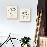 Bloom & Grow Kids Framed Canvas Prints, Set of 2