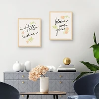 Bloom & Grow Kids Framed Canvas Prints, Set of 2