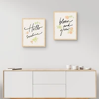 Bloom & Grow Kids Framed Canvas Prints, Set of 2
